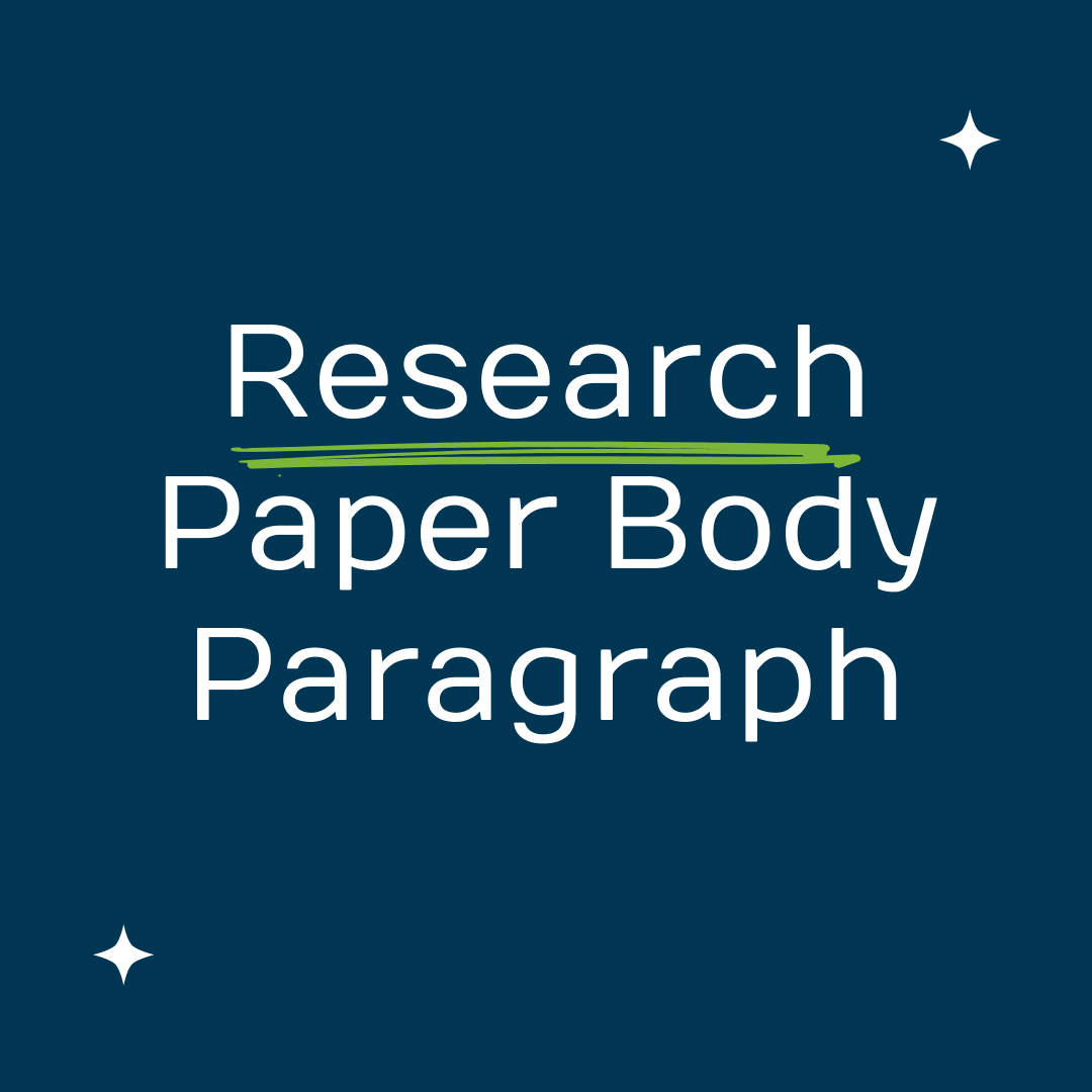 Research Paper Body Paragraph Structure Format & Example